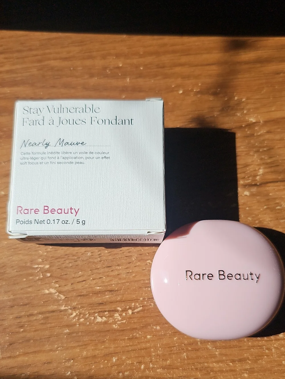 NIB Rare Beauty Cream Blush in Nearly Mauve Pink